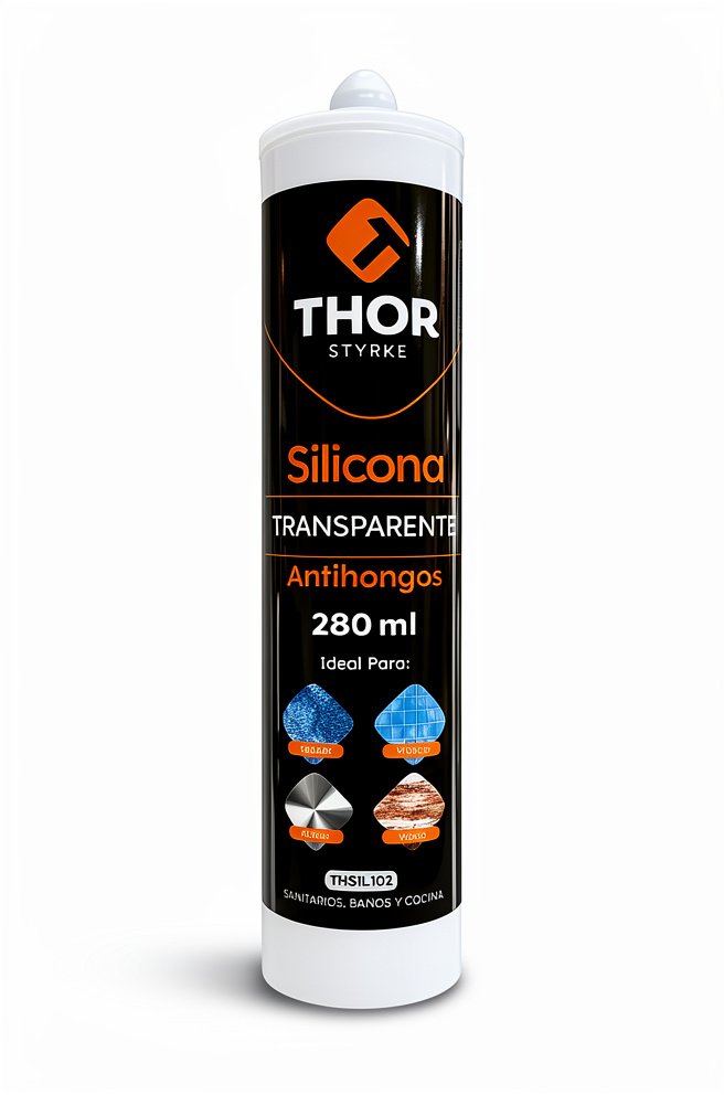 SILICONA TRANSP 280ML ANTHONGOS THOR