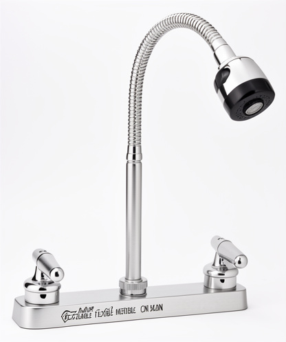 MEZCLADOR FLEXIBLE METALICO CON PALANCA