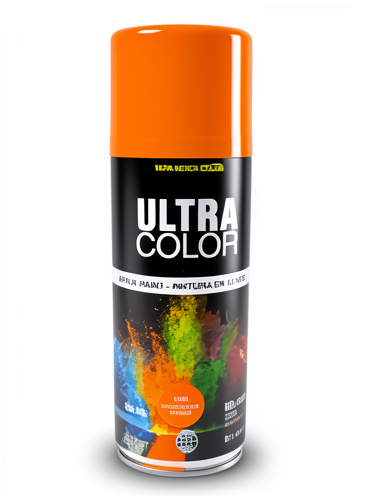 Aerosol naranja fluorescente ultra color