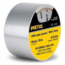 CINTA PARA DUCTO 30M X 48 MM 0.16MM PRETUL