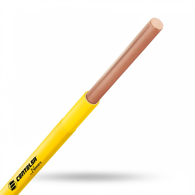 ALAMBRE CENTELSA 12 AMARILLO ORG X MT