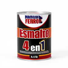 ESMALTE NEGRO FERRO 4 EN 1 X 1/8