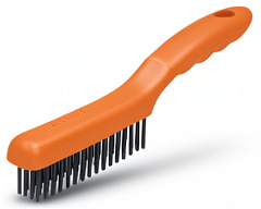 CEPILLO DE ACERO MANGO PLASTICO