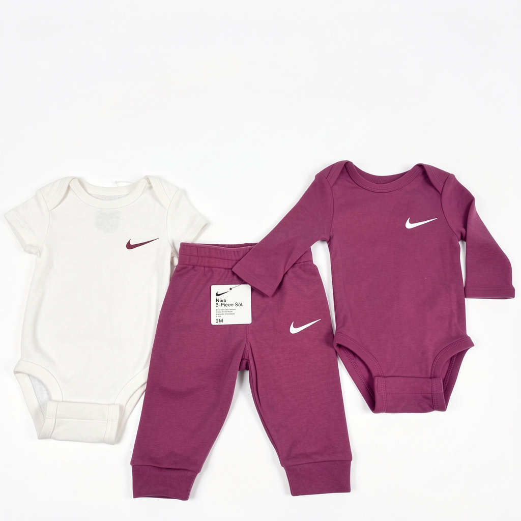 Conjunto Nike niña 3 piezas Guinda C1