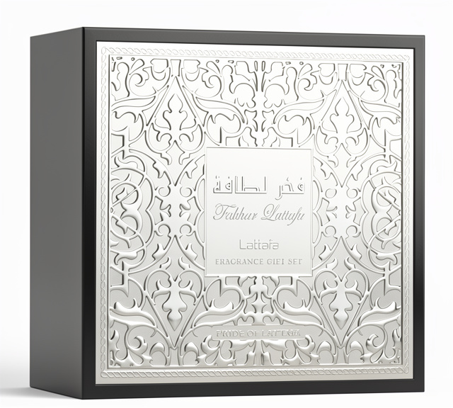 Kit Lattafa Fakhar 100ml + 12 Ml + Gel De Ducha