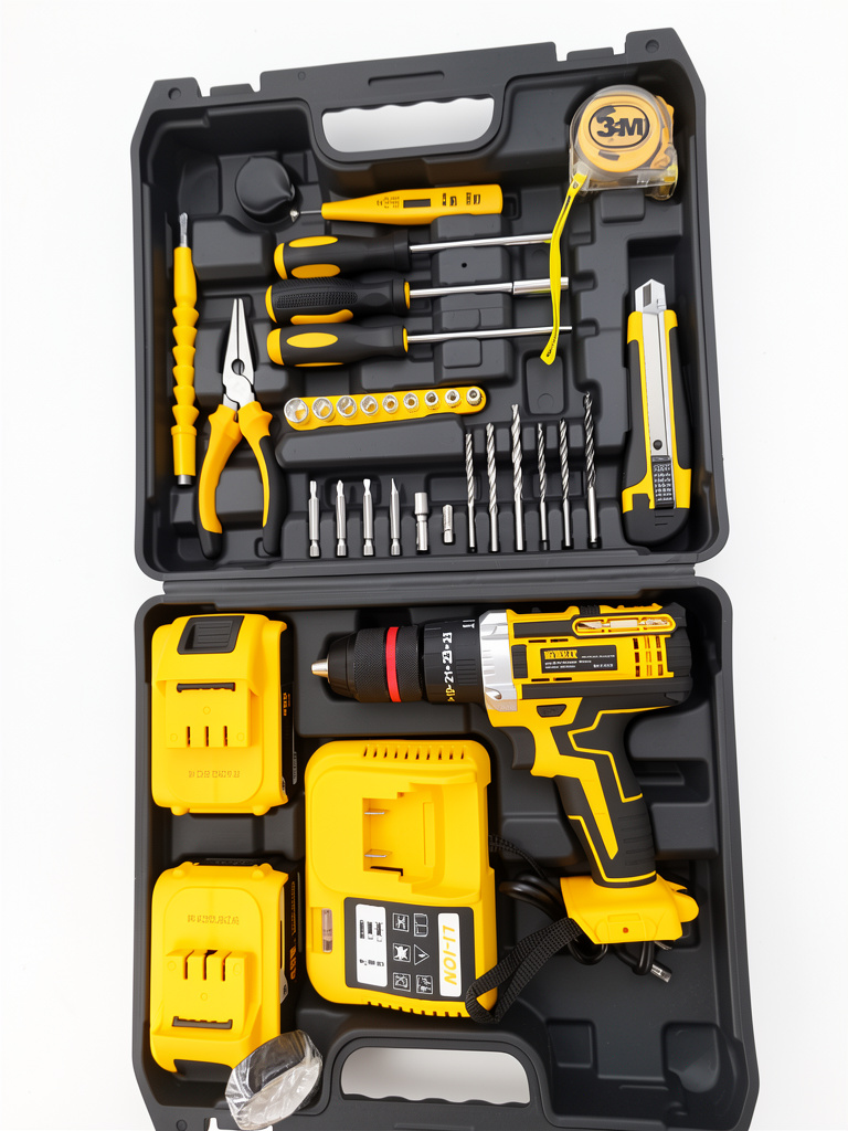 Kit taladro inalambrico DeWalt amarillo