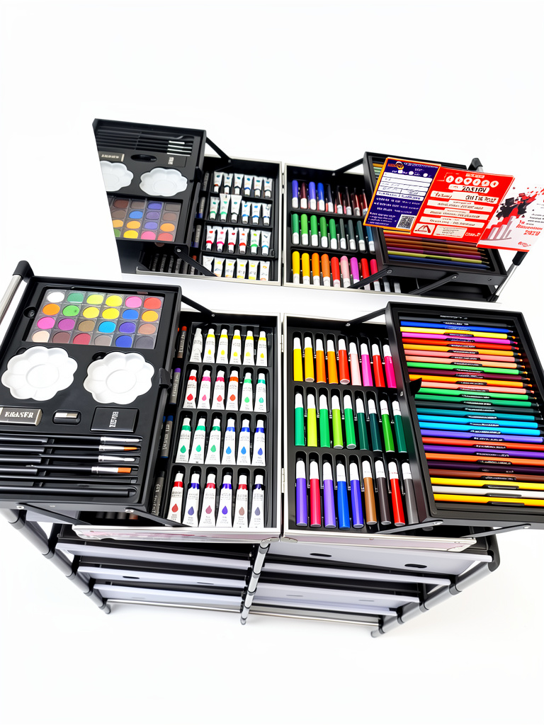 Kit de pintura y marcadores