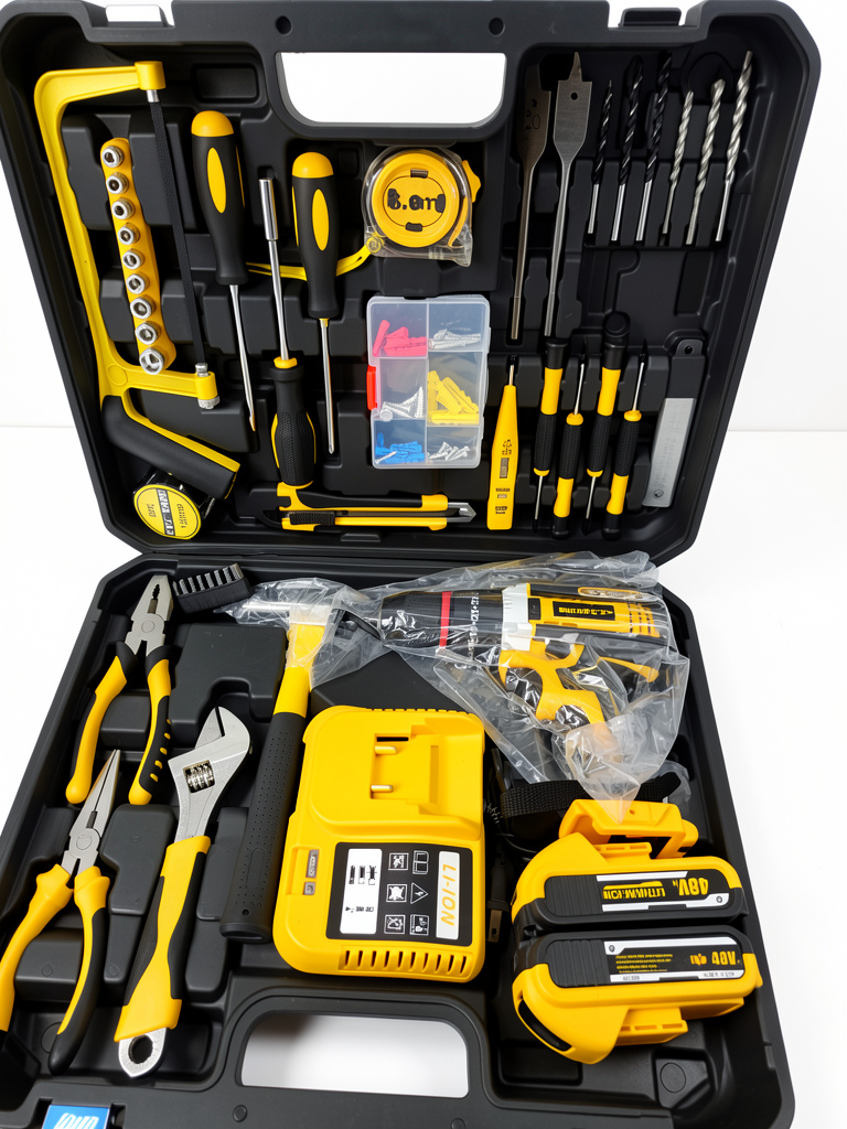 Kit de herramientas amarillo negro