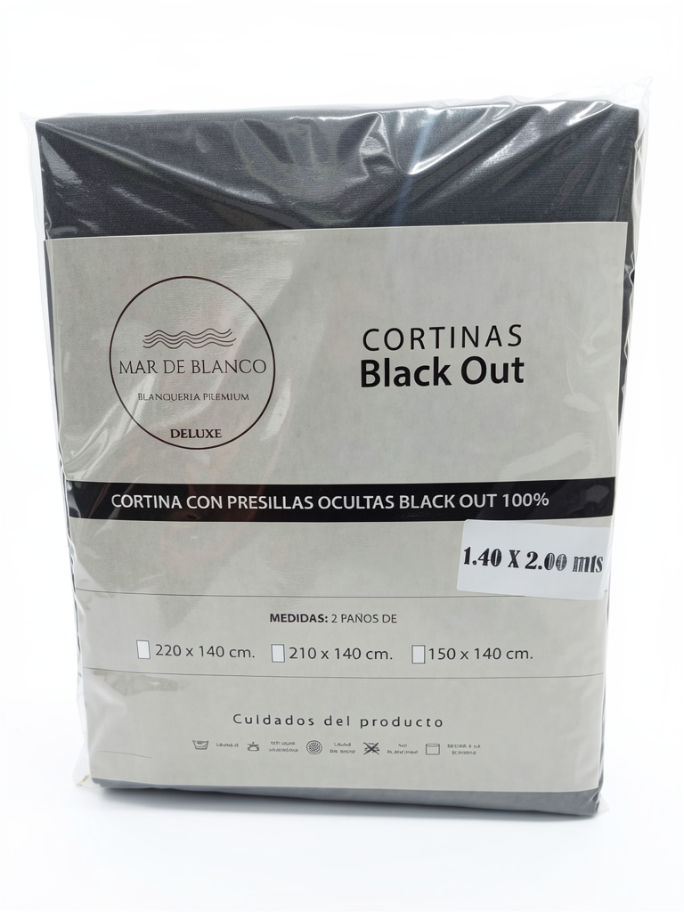 CORTINAS BLACK OUT 100% “MAR DE BLANCO”