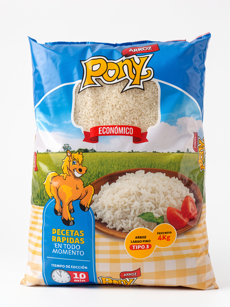 Pony arroz económico tipo 3 4kg