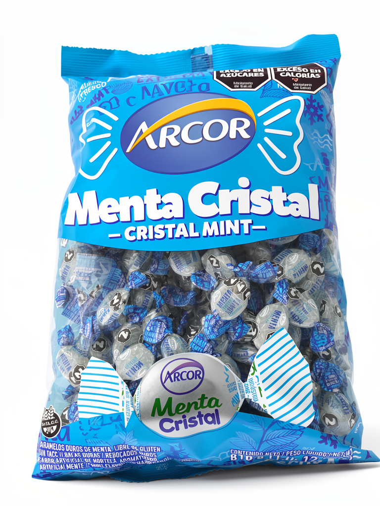 Caramelo menta cristal