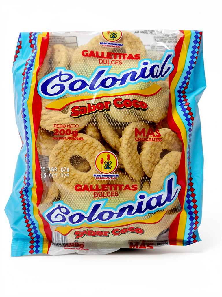 Colonial galletitas sabor coco 200g