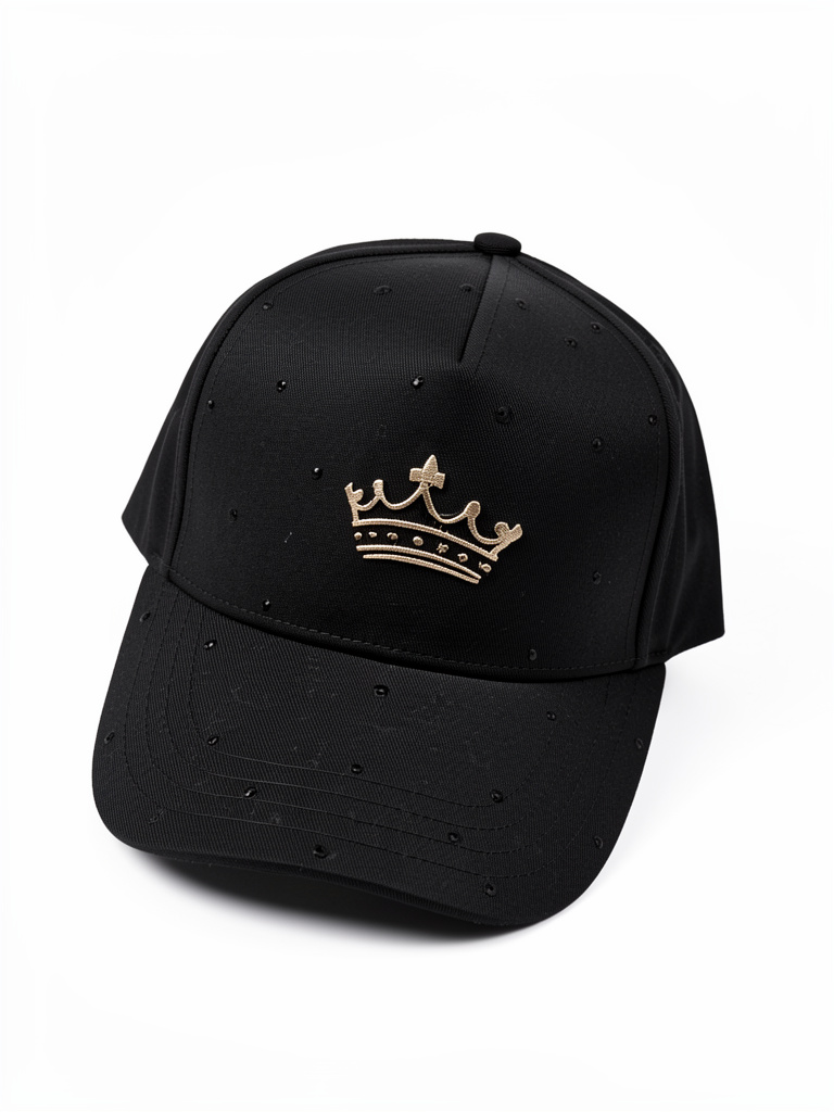 Gorra negra corona