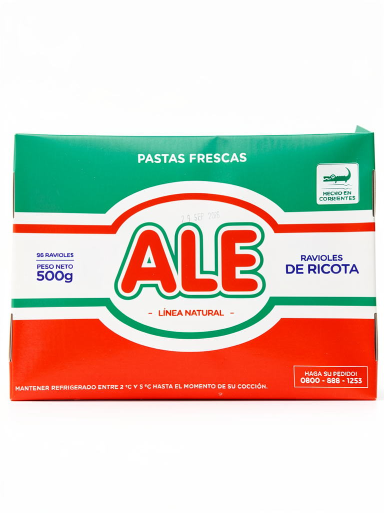 Ravioles de ricota Ale