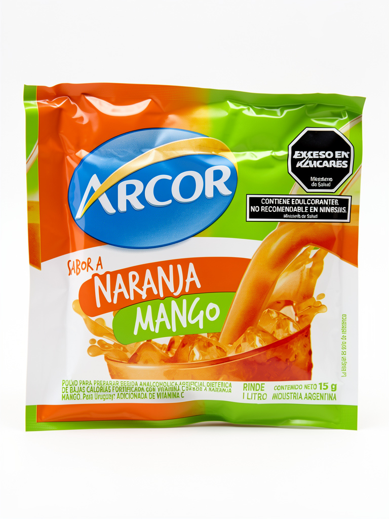 Jugo en sobre 15g Arcor naranja mango