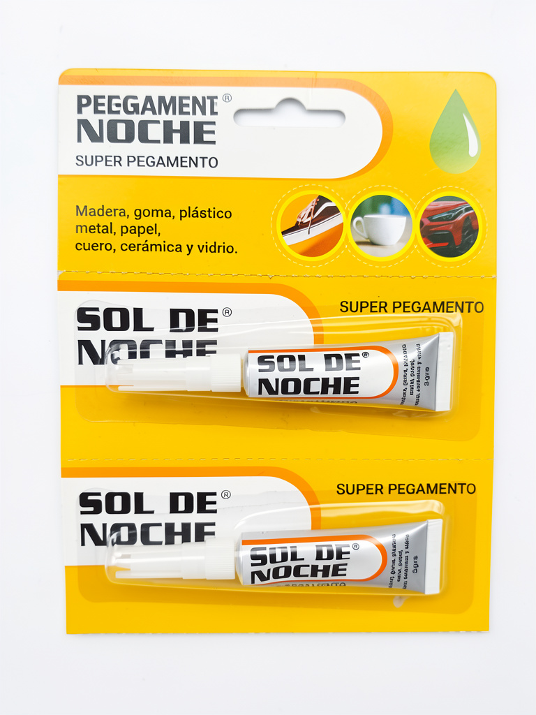 Pegamento instantáneo, 2 ml sol de noche