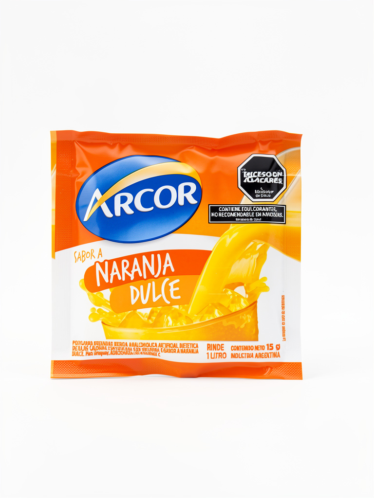 Jugo en sobre 15g Arcor naranja dulce