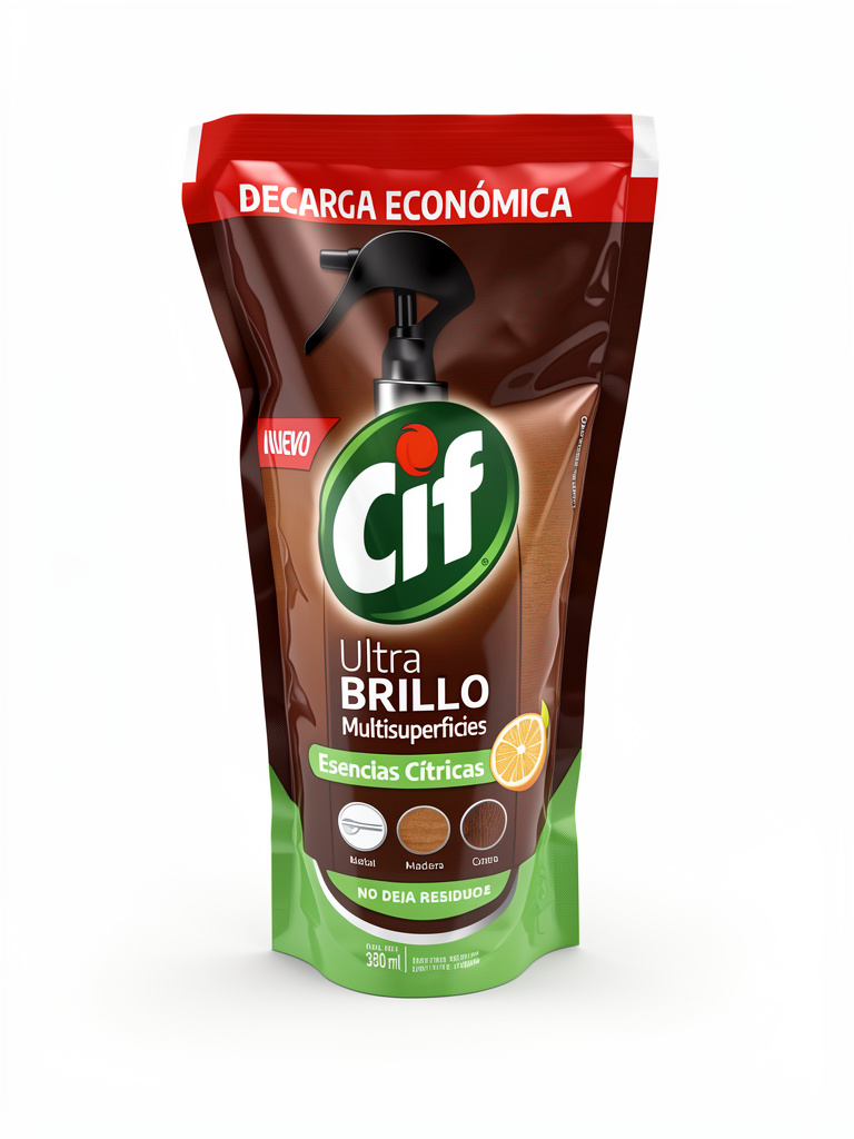 Limpiador multisuperficie 380ml Cif ulta brillo Esencias Citricas