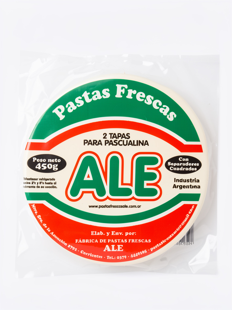 Tapa de pascualina Ale