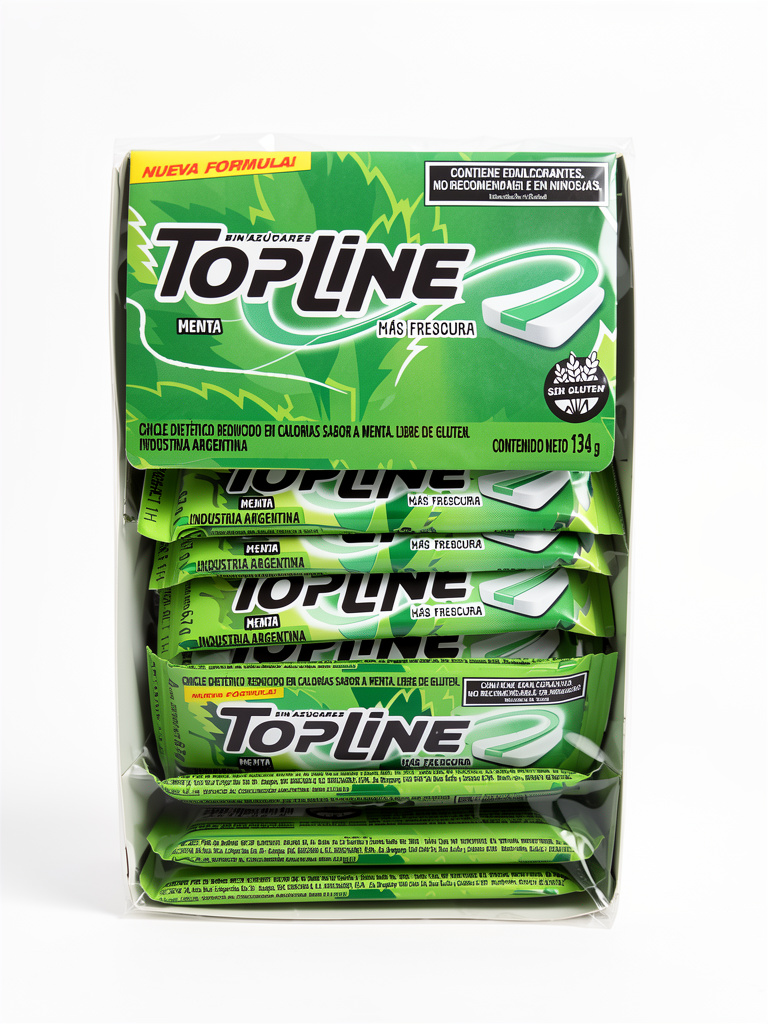 Chicle de menta Topline