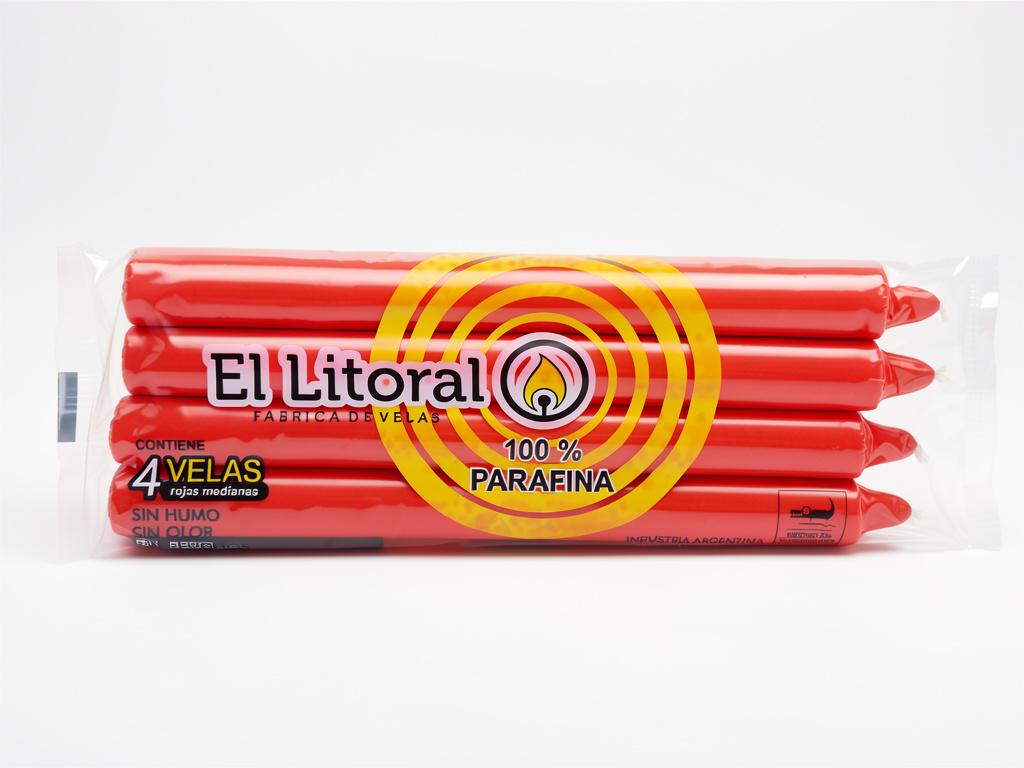 Vela roja mediana El Litoral
