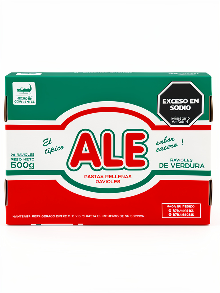 Ravioles de verdura Ale