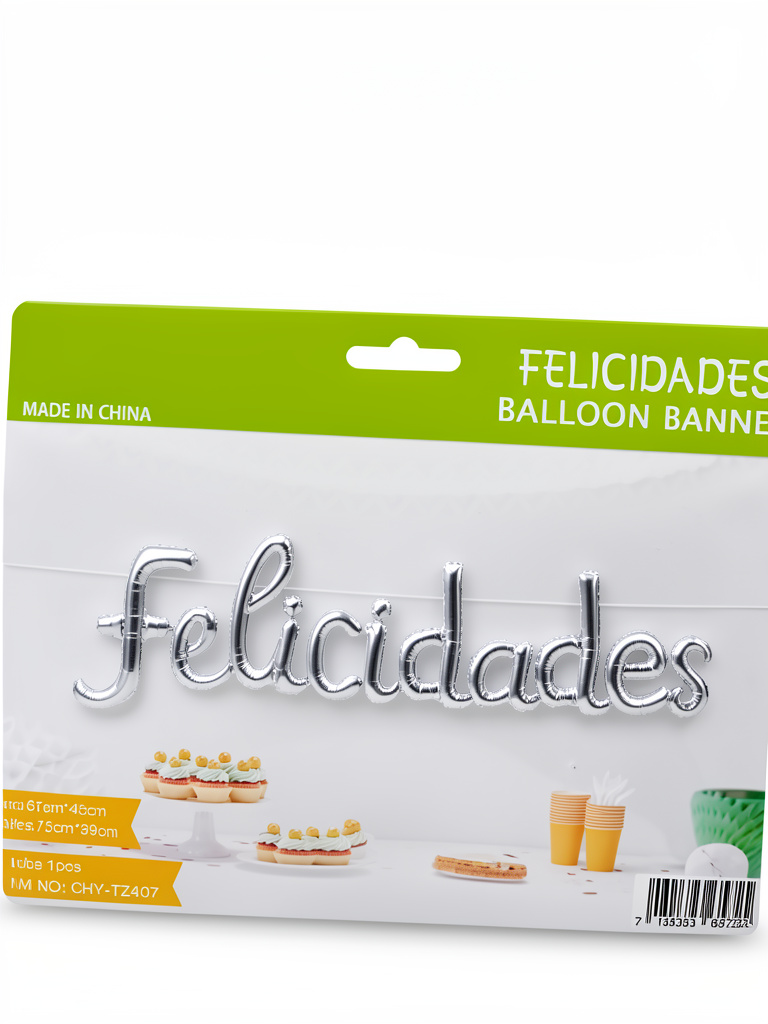 globo “felicidades”(plateado)
