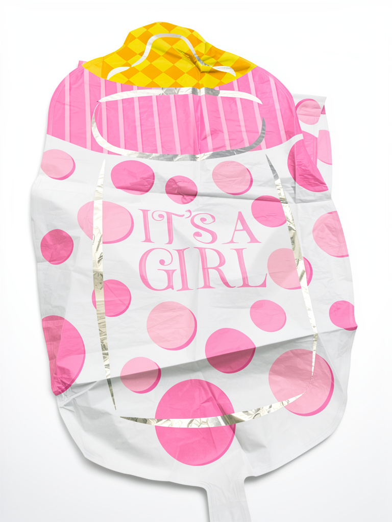 globo baby shower silueta