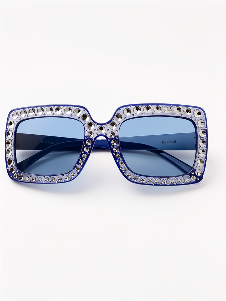 Lentes azules strass
