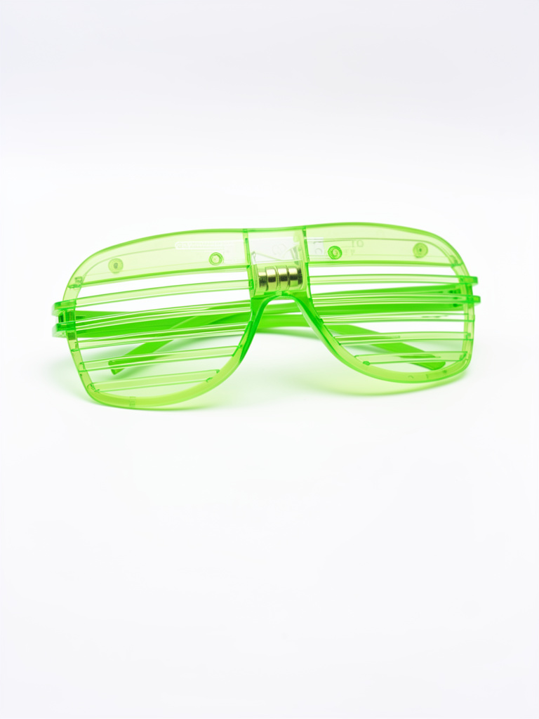 Lentes neón verdes , rejilla c/ luz