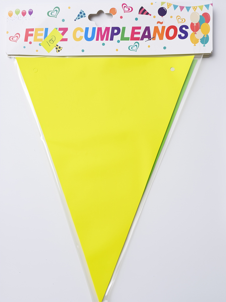 banderin amarillo fluor