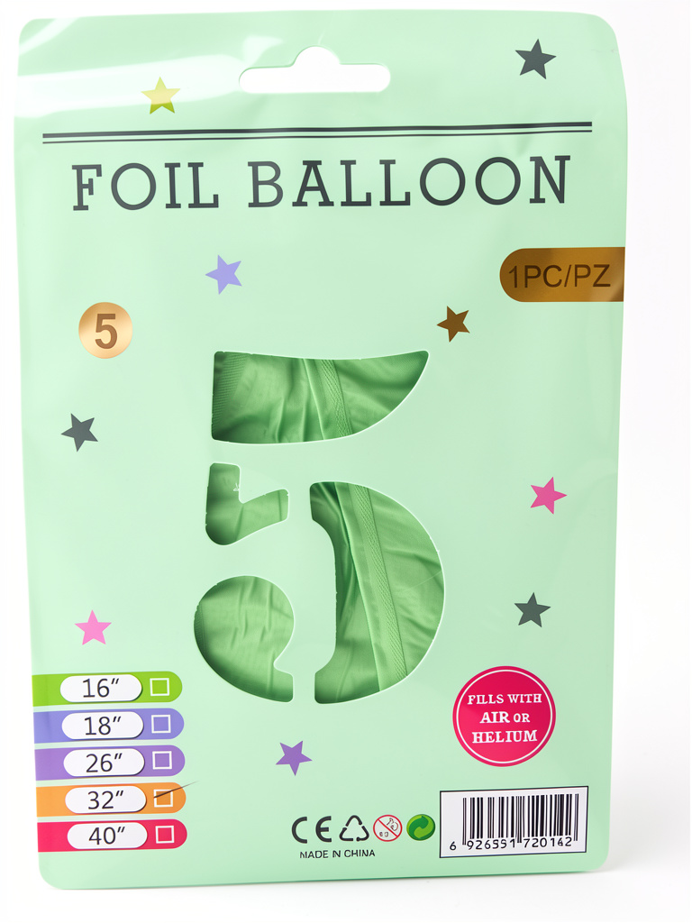 Globo foil 5 verde claro