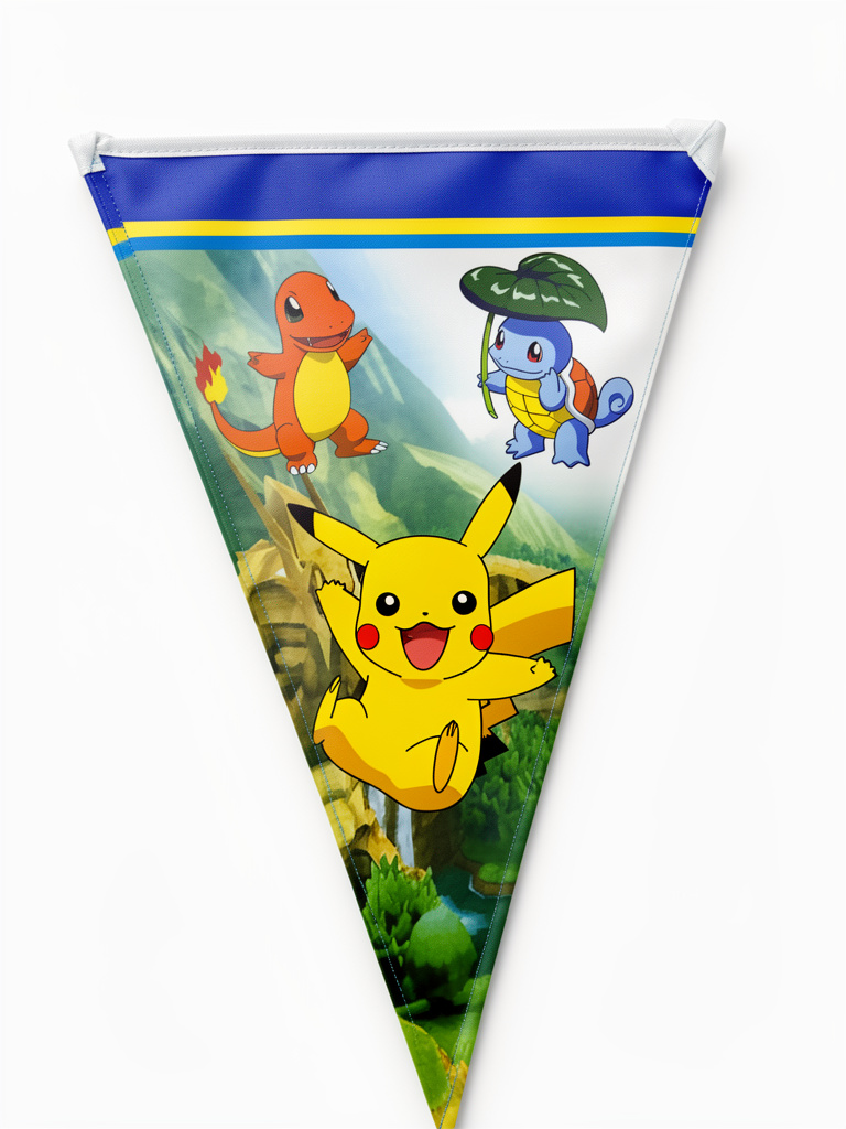 banderin pokemon triangular