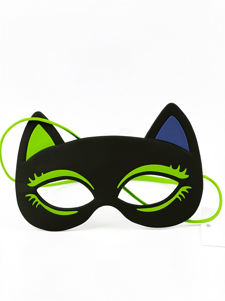 Antifaz gato verde