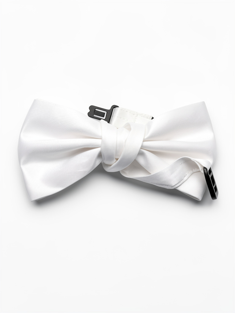 Moño blanco con clip