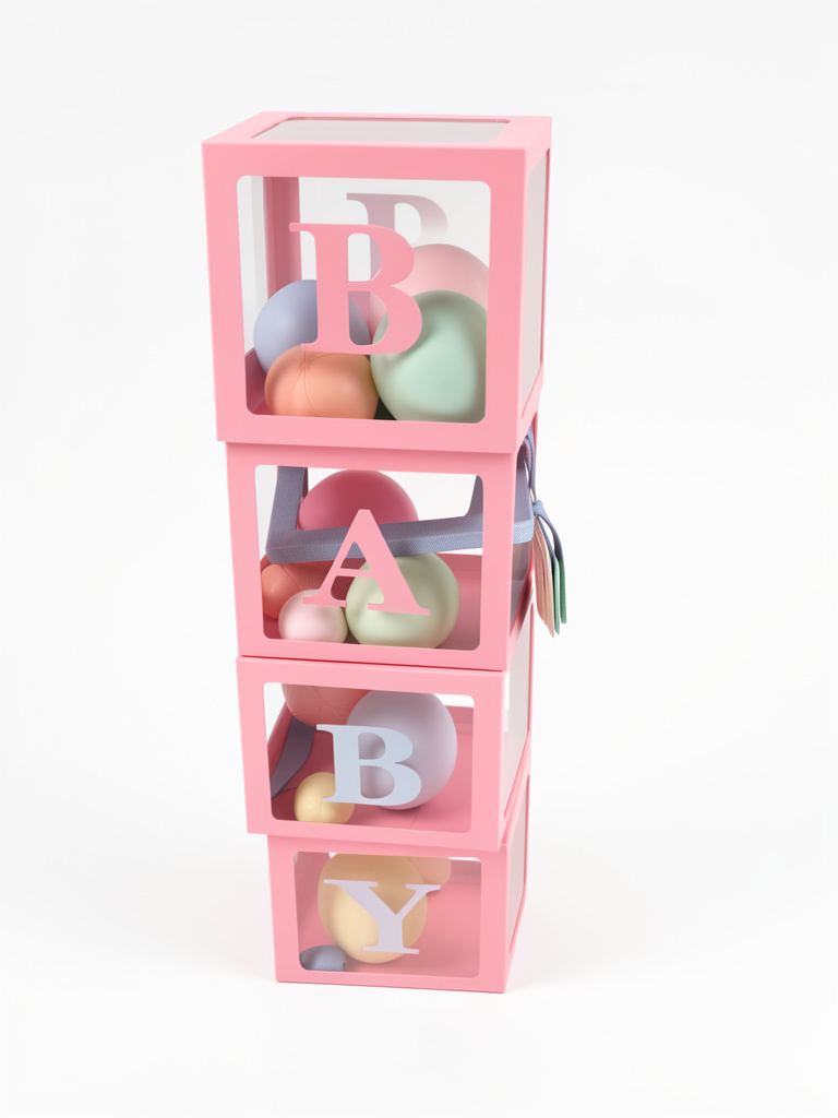 cubo baby rosado
