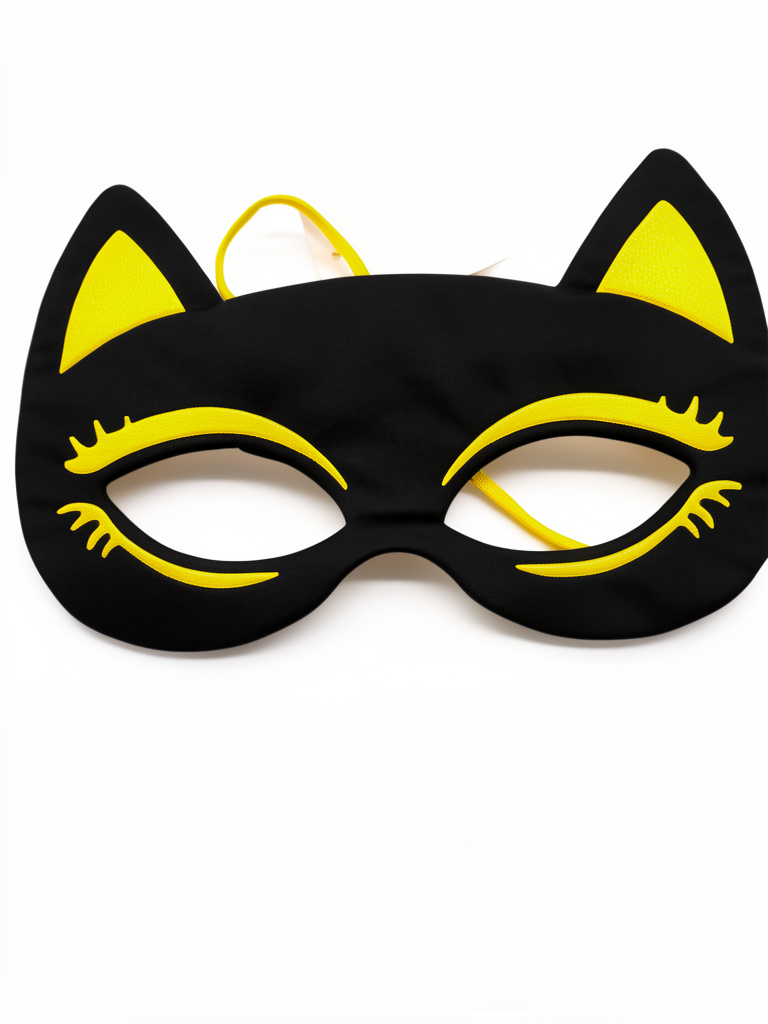 Antifaz gato amarillo