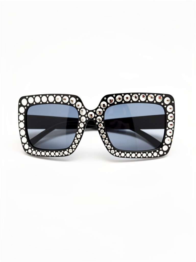 Anteojos negros con strass