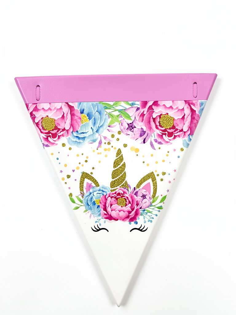 banderin triangular unicornio