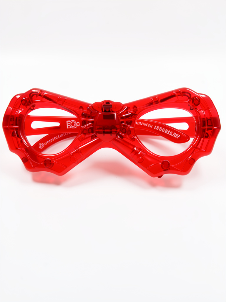 Anteojo rojo cotillon con luz