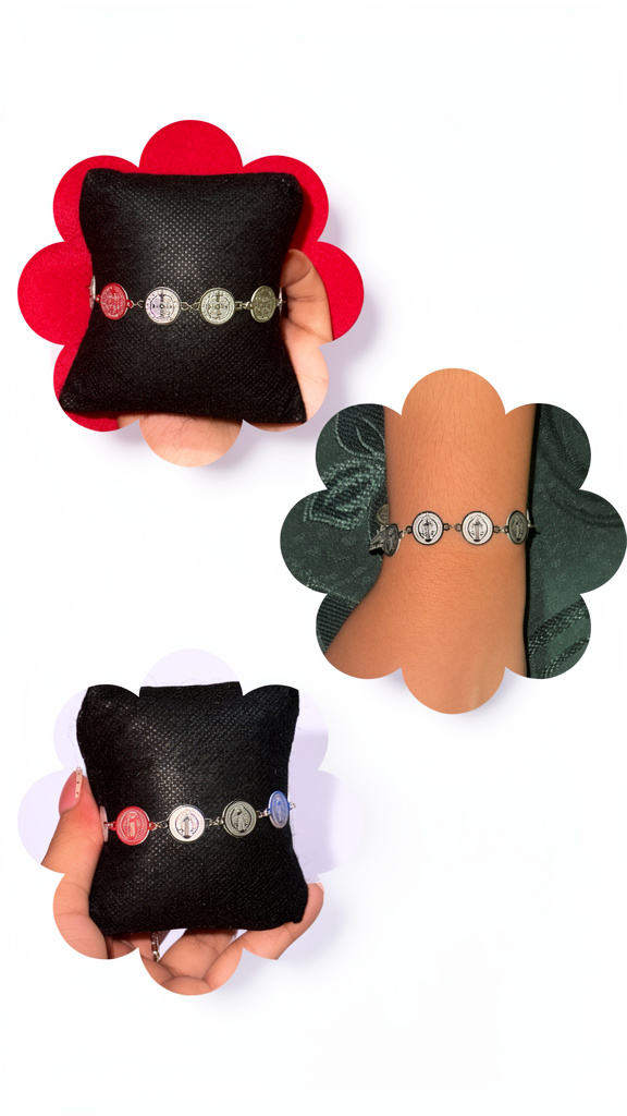 Pulsera de San Benito 🩶