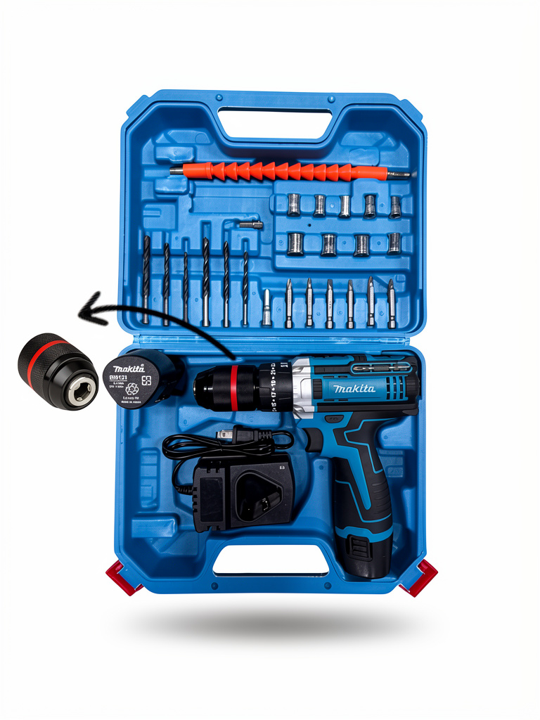 TALADRO INALAMCRICO AZUL 24V PILA REDONDA