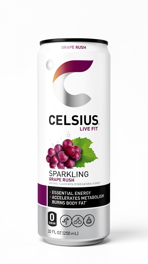 Celsius Lata Sparkling Grape Rush