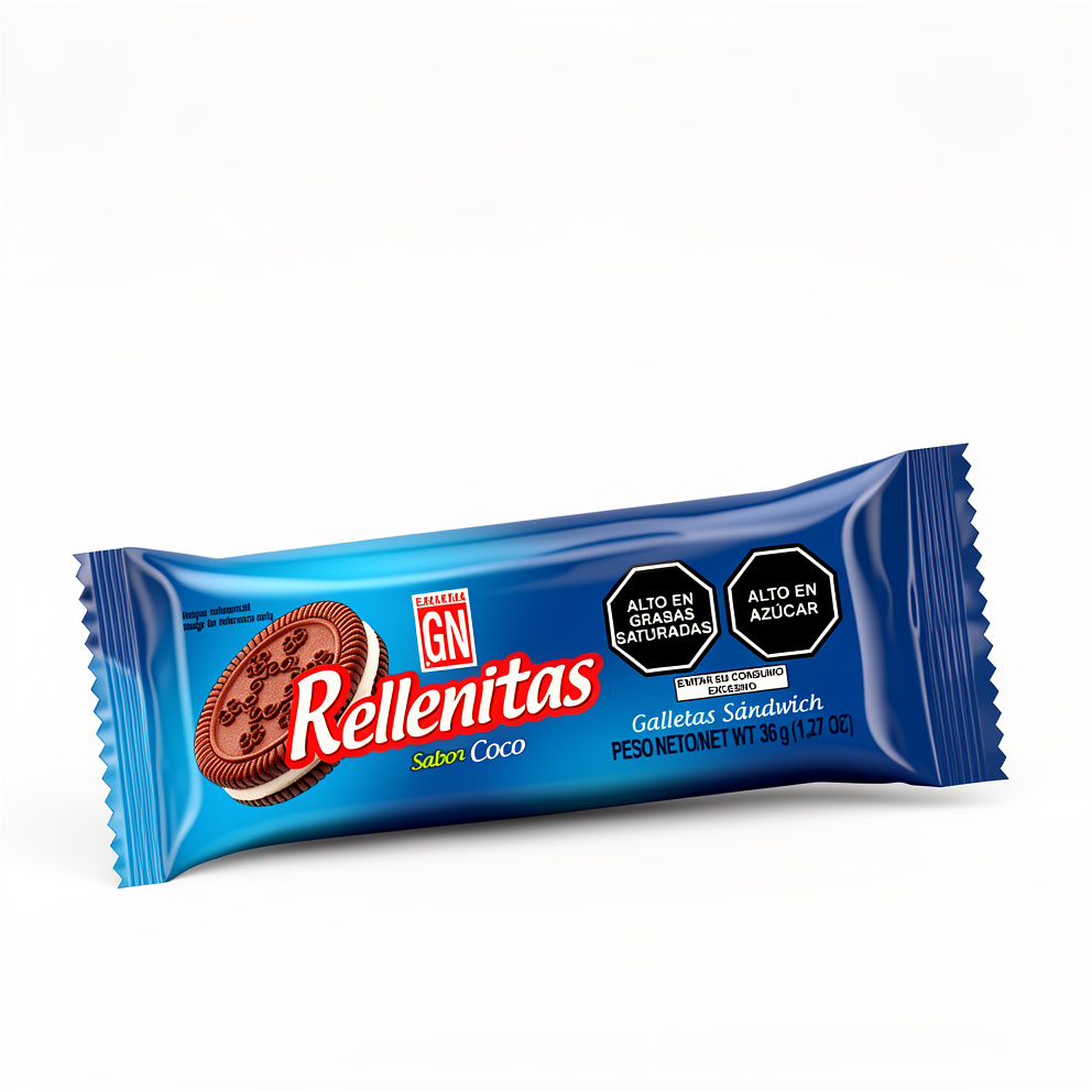 Galletas Rellenitas Coco 36g