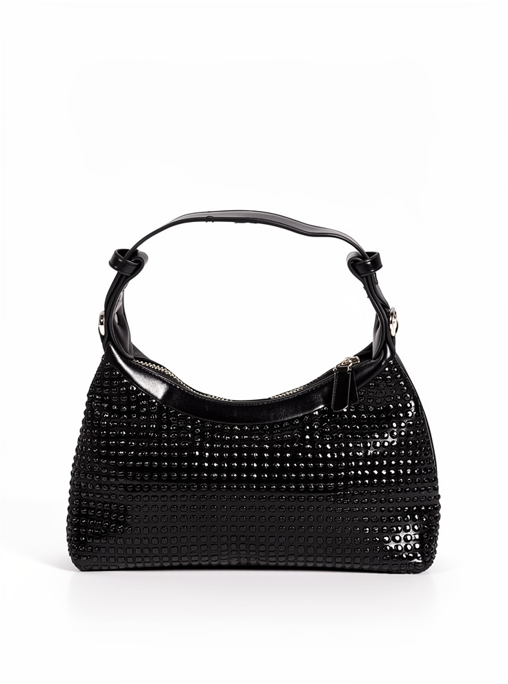 Bolso negro brillante