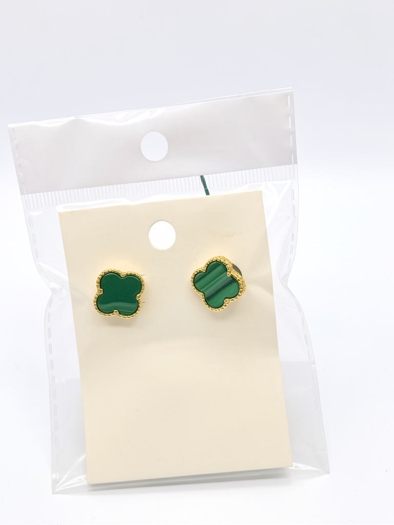 Aretes verdes flor