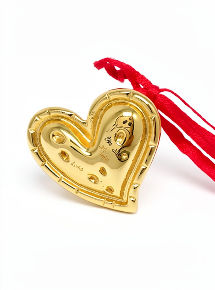 Anillo corazón graduable