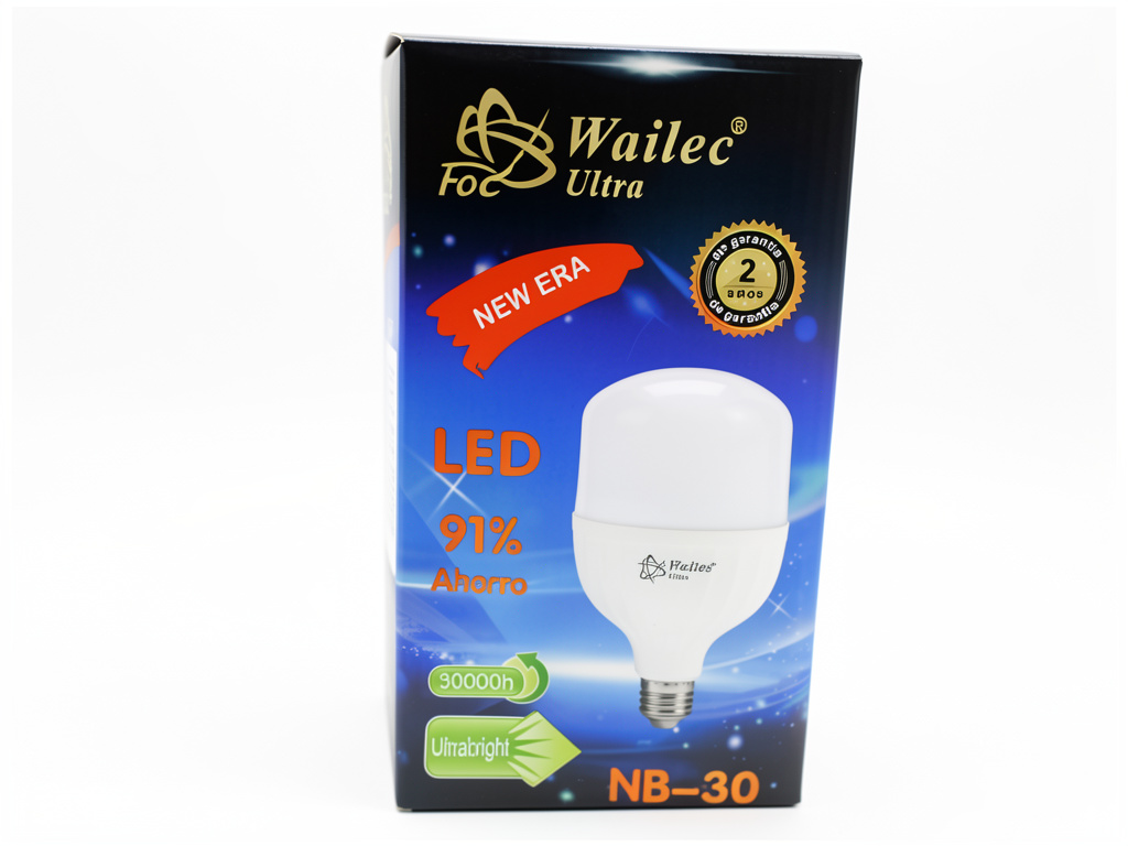 Focos LED 30w botella luz día wailec
