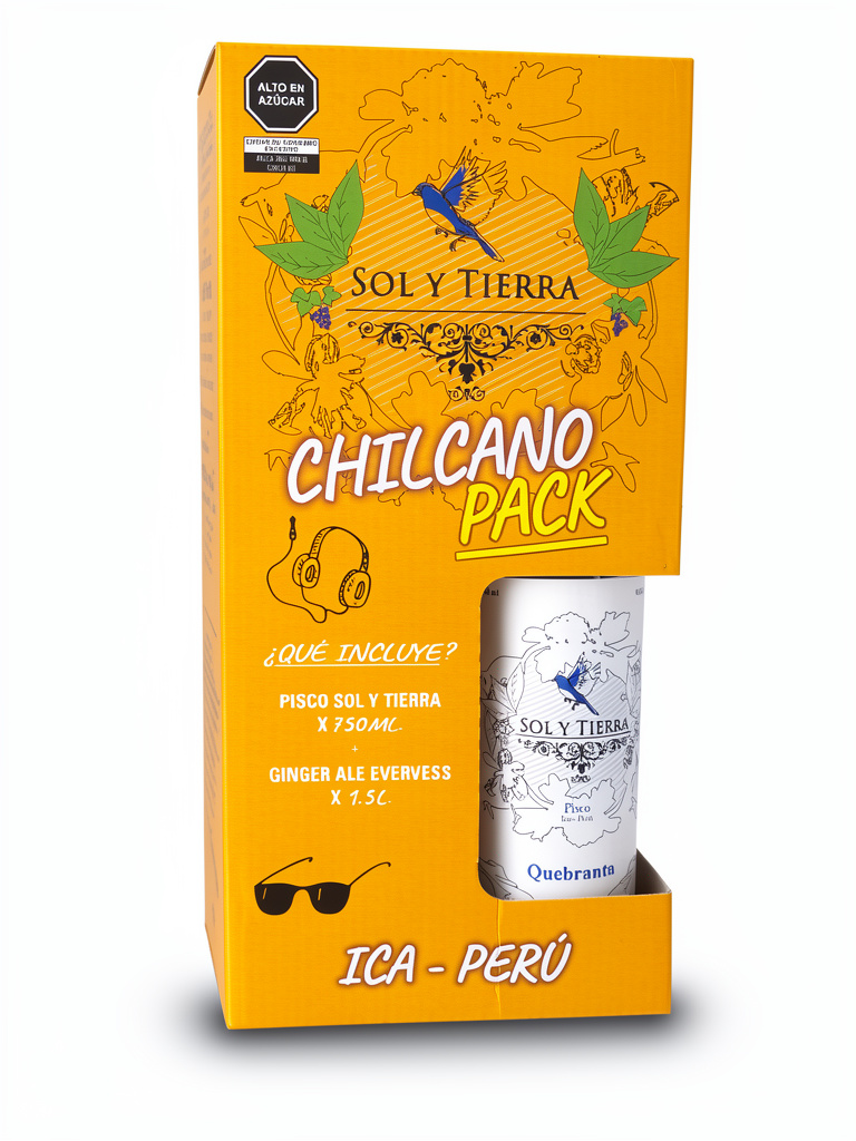 Pisco Sol y Tierra Quebranta + Ginger 1.5L