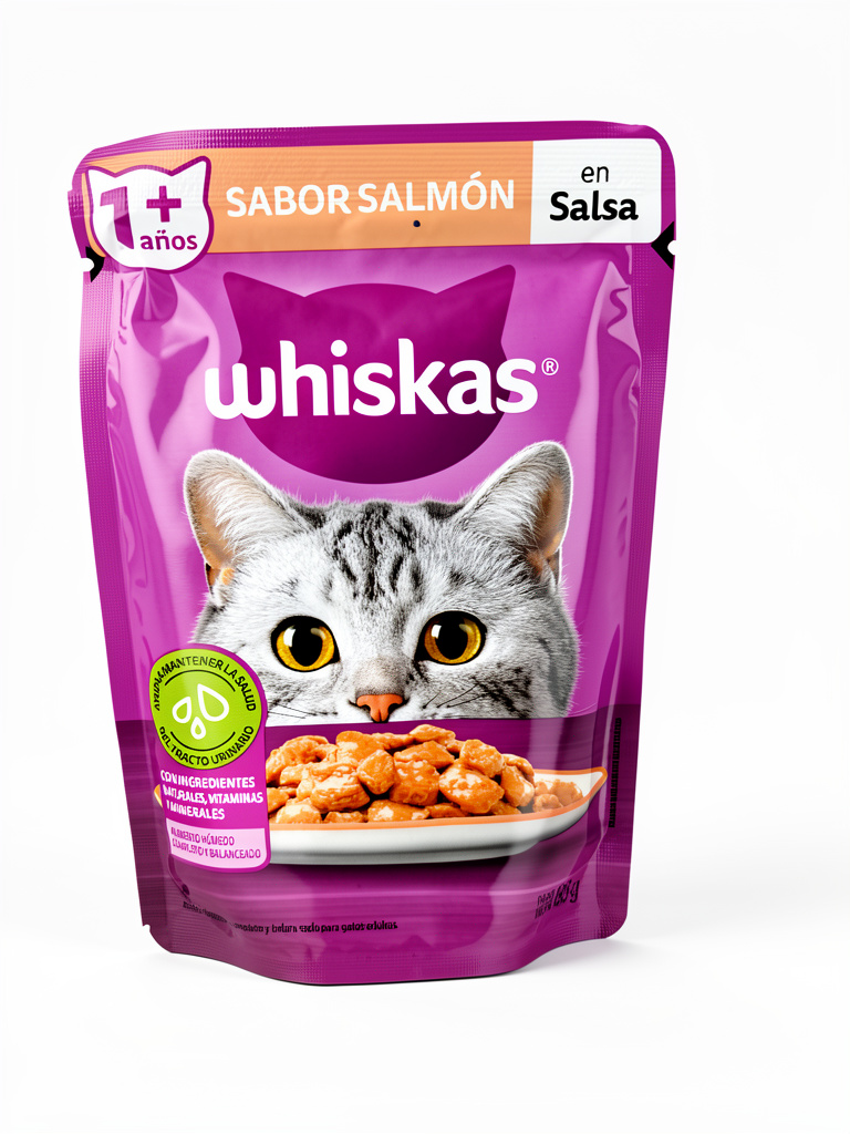 Whiskas salmón en salsa de 85 g sabor Salmón/Pollo/carne